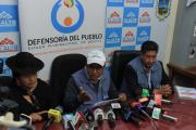 Defensoría moviliza 900 observadores para supervisar segunda vuelta electoral del 19 de octubre en El Alto