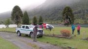 Intensa búsqueda de dos personas en el volcán Lanín