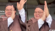 Polémica: descubrieron el pasado oculto de una monja que se volvió viral en Tik Tok