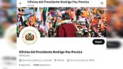 Crean en X la cuenta de la Oficina del Presidente Rodrigo Paz Pereira