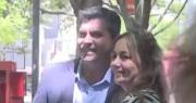 Previo a las elecciones, Orrego caminó por la Peatonal y saludó a los sanjuaninos