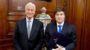 Javier Milei participó de la cena de gala organizada por el CEO de JP Morgan