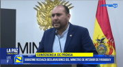 Gobierno rechaza versión paraguaya sobre la presencia de Sebastián Marset en Bolivia