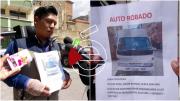 Delincuentes roban una furgoneta; el chofer se agarró de la ventana y fue arrastrado