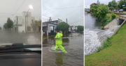 Las fotos y los videos de calles desbordadas y los arroyos al límite en La Plata y la región