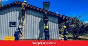 Bomberos evitaron la propagación de un incendio en un quincho