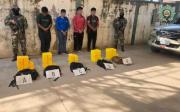Caen cuatro sujetos en posesión de cocaína en la ruta Bermejo-Tarija