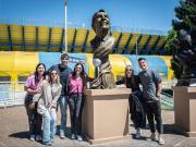 Rosario Central y un emotivo homenaje final a Russo: busto en su honor y cenizas esparcidas en el Gigante