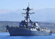 Un buque de guerra estadounidense se intaló en el Caribe