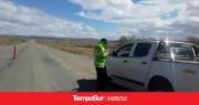 Controles vehiculares de la Caminera Tehuelches