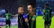 José de San Martín, ¿ídolo verdinegro?: el video viral con la camiseta 10 y gritando un gol en el Hilario Sánchez