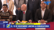 El 15 de noviembre se lanzará la convocatoria para elecciones subnacionales