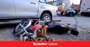 Un motociclista hospitalizado tras choque