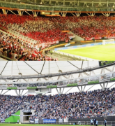 La invitación del presidente de la AFA para que Estudiantes y Gimnasia utilicen el estadio de 25 y 532