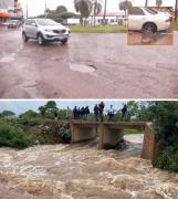 Baches e inundaciones causan daños a vehículos en Santa Cruz
