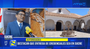Alcalde de Sucre destaca impacto positivo de la entrega de credenciales en la capital