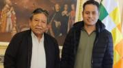 Lara se reúne con Choquehuanca para coordinar asuntos de la transición
