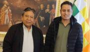 Edmand Lara se reúne con David Choquehuanca antes de la transición
