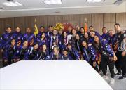 Gobernadora Joana Sánchez auguró éxitos a Tigres Futsal Club en la Copa Libertadores