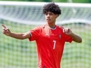 Cristianinho, el hijo mayor de Cristiano Ronaldo, debutó con la selección Sub 16 de Portugal