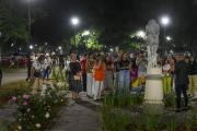 Paseo nocturno por museo escultórico del parque 9 de Julio