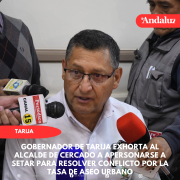 Gobernador exhorta al alcalde a apersonarse a SETAR para resolver conflicto por la tasa de aseo urbano