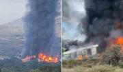 Impactante descarrilamiento de tren en México: explosiones y llamas sacuden la zona
