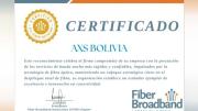 AXS Bolivia obtiene certificación internacional “All Fiber Network” otorgada por la Fiber Broadband Association