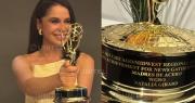 Expresentadora de UNITEL, Natalia Girard, recibe un premio Emmy regional en EEUU