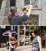 Familias visitaron las almas pequeñas en los cementerios