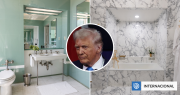 Trump sigue con los cambios en la Casa Blanca: ahora renovó el histórico baño Lincoln con mármol y oro