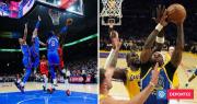 Campeones Thunder inauguraron temporada de NBA con agónico triunfo: Warriors tumbaron a Lakers en LA