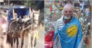 Revuelo por un cordobés que llegó a la Difunta Correa ¡en sulky!: los videos de la expedición
