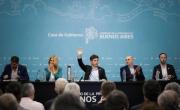 Kicillof presentó el Presupuesto con intendentes y le apuntó a Milei