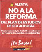 No a la reforma en Sociología