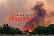 Incendio en La Florida (Dpto. Robles) generó alarma y angustia entre los vecinos