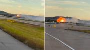 El momento exacto en el que se estrelló un avión en Kentucky y las imágenes posteriores al desastre