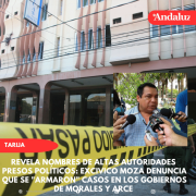 Presos políticos: Excivico Moza denuncia que se armaron casos en los gobiernos de Morales y Arce