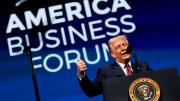 Trump celebró “la edad dorada de la economía estadounidense” en el American Business Forum