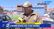 DIPROVE devuelve siete vehículos robados a sus propietarios en El Alto