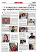 TARIJA: CONOZCA A LOS 10 JÓVENES MÁS DESTACADOS DEL AÑO, UNA GENERACIÓN QUE INSPIRA CAMBIO