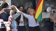 Jeanine Áñez sale de la cárcel de Miraflores