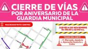 Por aniversario de la Guardia Municipal, Alcaldía cierra tramo de la calle Mercado hasta el mediodía