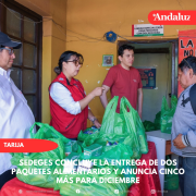 SEDEGES concluye la entrega de dos paquetes alimentarios y anuncia cinco más para diciembre