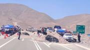 Bloqueo de trabajadores de Quiborax en Chile afecta a transportistas bolivianos de carga pesada
