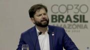Boric señala a Trump en la COP30 y pide seguir poniendo a la ciencia