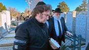 Javier Milei está en Nueva York para agradecer su triunfo electoral ante la tumba de Rebe Lubavitch