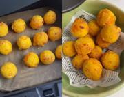 Cena liviana, fácil y saludable en 20 minutos: bolitas de queso, zanahoria y garbanzos