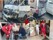 Múltiple colisión deja 16 heridos cerca del puente de Las Américas en La Paz