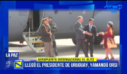 Presidente de Uruguay llega a Bolivia para participar en la posesión de Rodrigo Paz